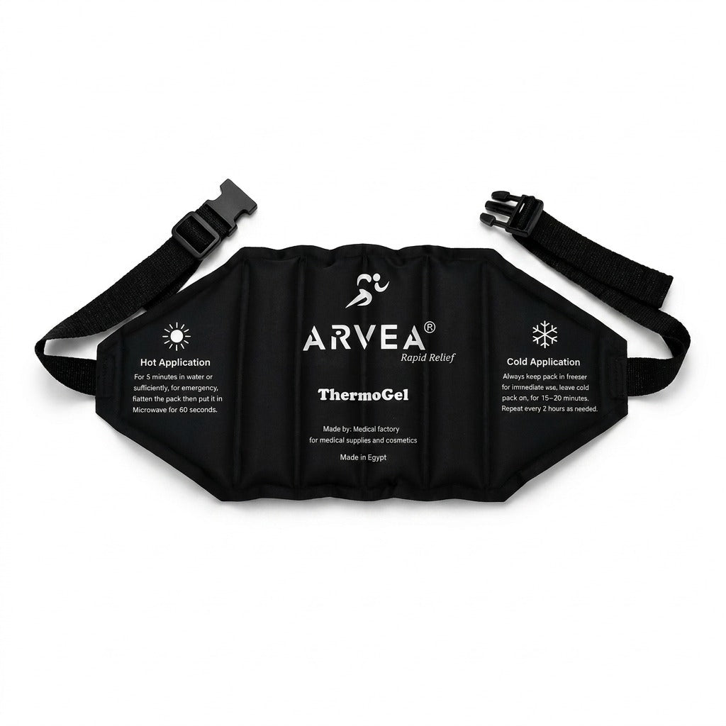 Arvea حزام كمادة جل بارد وساخن 55×25 سم